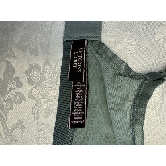 Victoria’s Secret Size 36DDD Incredible Lightweight Max Green Leopard Print Bra - Picture 7 of 9